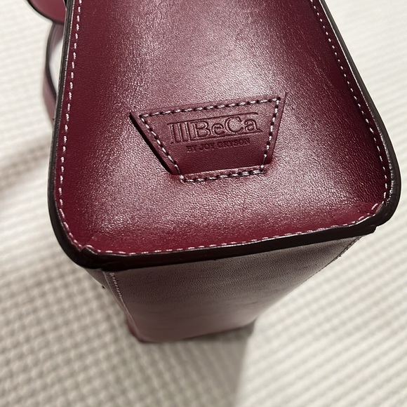 IIIBeCa by Joy Gryson Crossbody/Shoulder Bag Burgundy Leather - Picture 6 of 12